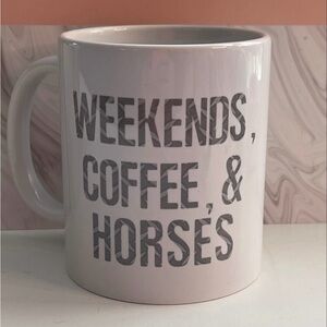 Weekends Coffee & Horses Mug